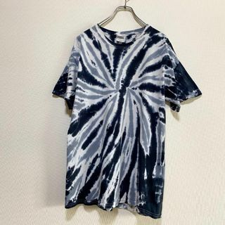 ギルタン(GILDAN)のアメリカ古着　タイダイ　半袖　Tシャツ　スパイラル　一点物　US古着　I504(Tシャツ/カットソー(半袖/袖なし))