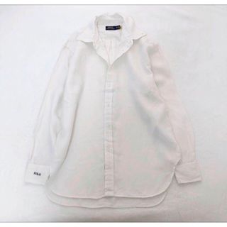 ポロラルフローレン(POLO RALPH LAUREN)のRALPH LAUREN ラルフローレン　ロゴ　ワンポイント　リネンシャツ　XS(シャツ/ブラウス(長袖/七分))