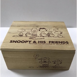 スヌーピー(SNOOPY)のスヌーピー  木製 ボックス 小物入れ(小物入れ)