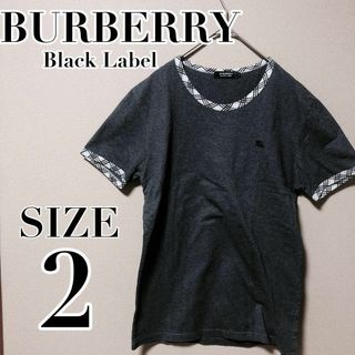 BURBERRY BLACK LABEL - 【極美品】 BURBERRY BLACK label Tシャツ メンズ 黒 2