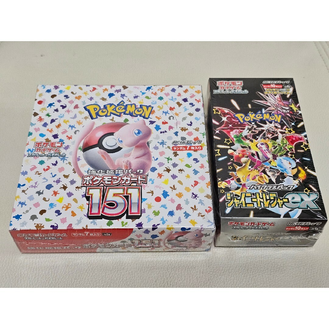 早い者勝ち】151、シャイニートレジャーex シュリンク付き 早い者勝ち】151、シャイニートレジャーex シュリンク付き