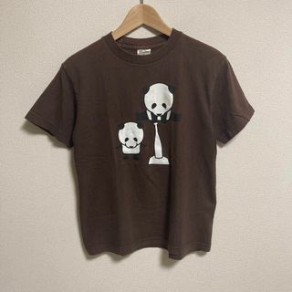 CUNE - CUNE キューン　Tシャツ アニマル　パンダ　茶　ブラウン　半袖　S