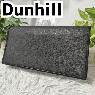 ダンヒル(Dunhill)のダンヒル 長財布 総柄 ウインザー dunhill 財布 ロゴ柄 ADロゴ 黒(長財布)