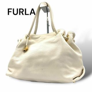 フルラ(Furla)のFURLA フルラ　ハンドバッグ　レザー　ホワイト　A632(ハンドバッグ)