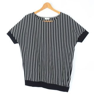 レプシィム 半袖Ｔシャツ トップス ストライプ レディース Fサイズ ブラック LEPSIM(Tシャツ(半袖/袖なし))