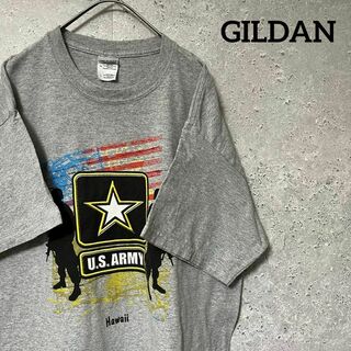 GILDAN ギルダン Tシャツ 半袖 USARMY サバゲー アメリカ陸軍 L(Tシャツ/カットソー(半袖/袖なし))