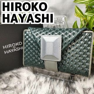 ヒロコハヤシ(HIROKO HAYASHI)のヒロコハヤシ 財布 カラーティ グリーン HIROKOHAYASHI 折り財布緑(財布)