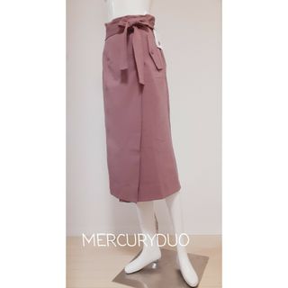 マーキュリーデュオ(MERCURYDUO)の新品　MERCURYDUO　ベルト付ラップ風タイトスカート(ロングスカート)