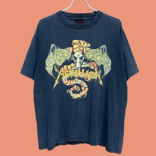 ヴィンテージ(VINTAGE)のMETALLICA 90s メタリカ ビンテージ バンド Tシャツ 古着(Tシャツ/カットソー(半袖/袖なし))