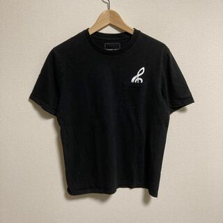 ナンバーナインデニム(NUMBER（N）INE DENIM)のナンバーナイン　デニム　Tシャツ　ポケット　音符　ブラック　黒　L(Tシャツ/カットソー(半袖/袖なし))