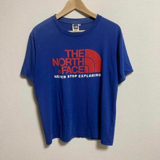 ザノースフェイス(THE NORTH FACE)のTHE NORTH FACE ノースフェイス　Tシャツ アウトドア　ブルー　M(Tシャツ/カットソー(半袖/袖なし))