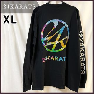 24karats - LDH 24karats バックプリントTシャツ 長袖 ロゴ XL 綿 コットン