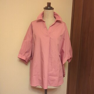 FURRY ファーリー　大人くすみピンク　プルオーバー　ボリュームシャツ(シャツ/ブラウス(半袖/袖なし))
