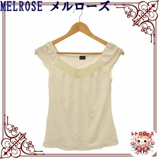 メルローズ(MELROSE)のMELROSE メルローズ トップス タンクトップ デコルテ フリル レディース(タンクトップ)