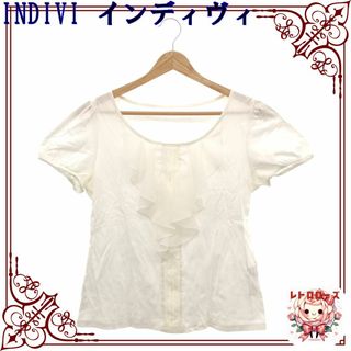 インディヴィ(INDIVI)のINDIVI インディヴィ トップス Ｔシャツ カットソー 半袖 大きいサイズ(カットソー(半袖/袖なし))