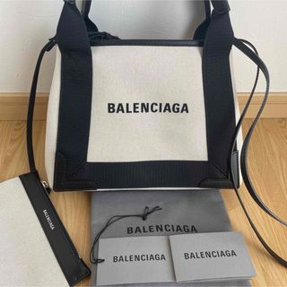 Balenciaga - 美品　バレンシアガ　ネイビーカバス　トートバッグ  2way ショルダーバッグ