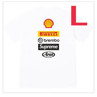 シュプリーム(Supreme)のSupreme Ducati Logos Tee white Large(Tシャツ/カットソー(半袖/袖なし))