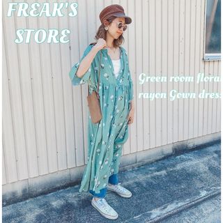 フリークスストア(FREAK'S STORE)のフリークスストア　別注花柄レーヨンガウンワンピース(ロングワンピース/マキシワンピース)