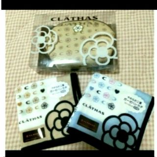 クレイサス(CLATHAS)の値下げ❕【CLATHAS】大判ガーゼハンカチと可愛いポーチ(ハンカチ)