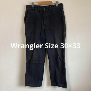 ラングラー(Wrangler)のWrangler ラングラー パンツ　ブラック　黒　アメカジ　30×33(チノパン)
