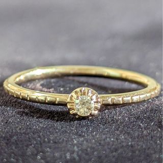 アガット(agete)の463アガットダイヤリングK18PGピンクゴールド0.03ct7号(リング(指輪))