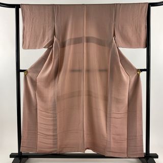 色無地 身丈154.5cm 裄丈63cm 正絹 優品 【中古】(着物)