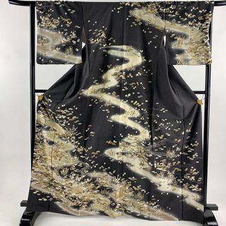 訪問着 身丈167.5cm 裄丈66.5cm 正絹 逸品 【中古】(着物)