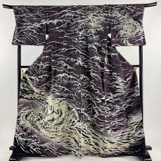 訪問着 身丈167cm 裄丈71cm 正絹 逸品 【中古】(着物)