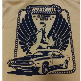 ヒステリックグラマー(HYSTERIC GLAMOUR)のHYSTERIC GLAMOUR　Tシャツ　フリー　黄色　初期　旧タグ(Tシャツ(半袖/袖なし))