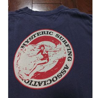 HYSTERIC GLAMOUR　Tシャツ　ネイビー　フリー　旧タグ　初期