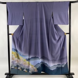 色留袖 身丈156cm 裄丈65cm 正絹 秀品 【中古】(着物)