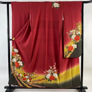 振袖 身丈156cm 裄丈61.5cm 正絹 美品 秀品 【中古】