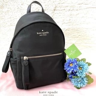 ケイトスペードニューヨーク(kate spade new york)の未使用級☆ケイトスペード リュック チェルシー ナイロン ブラック バックパック(リュック/バックパック)