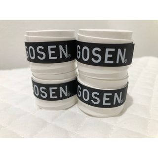 ゴーセン(GOSEN)のGOSEN グリップテープ 4個★迅速発送 白ゴーセンマイバチ✳︎色変更可(その他)