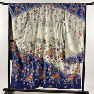 振袖 身丈153cm 裄丈67.5cm 正絹 美品 秀品 【中古】(着物)