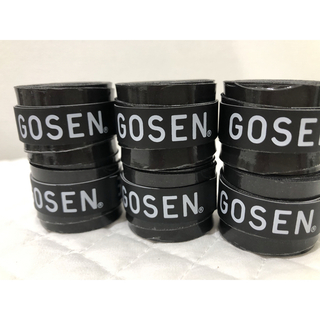 ゴーセン(GOSEN)のGOSEN グリップテープ 6個 黒★迅速発送 ゴーセン マイバチ✳︎色変更可(その他)