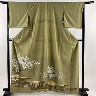 色留袖 身丈161cm 裄丈66cm 正絹 美品 秀品 【中古】(着物)