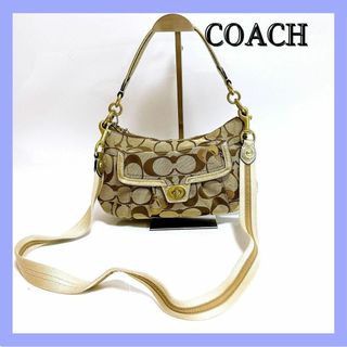 コーチ(COACH)のコーチ 2way シグネチャー キャンバスターンロック F18756(ハンドバッグ)