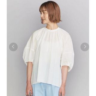 BEAUTY&YOUTH UNITED ARROWS - ビューティ＆ユース　コットンボイルギャザーボリュームブラウス　シップス、イエナ