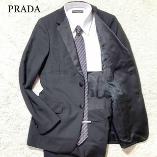 PRADA - 【極美品☆近年モデル】PRADA プラダ スーツ ブラック ボタンフライ 44
