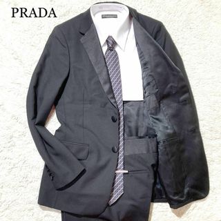 プラダ(PRADA)の【極美品☆近年モデル】PRADA プラダ スーツ ブラック ボタンフライ 44(その他)