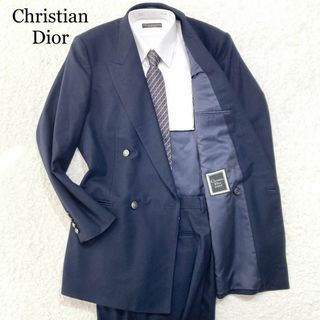 クリスチャンディオール(Christian Dior)の【未使用級】Christian Dior スーツ ダブル ネイビー 銀ボタンA7(その他)