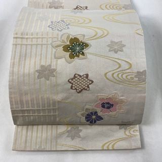 袋名古屋帯 美品 優品 六通 化繊 【中古】(帯)