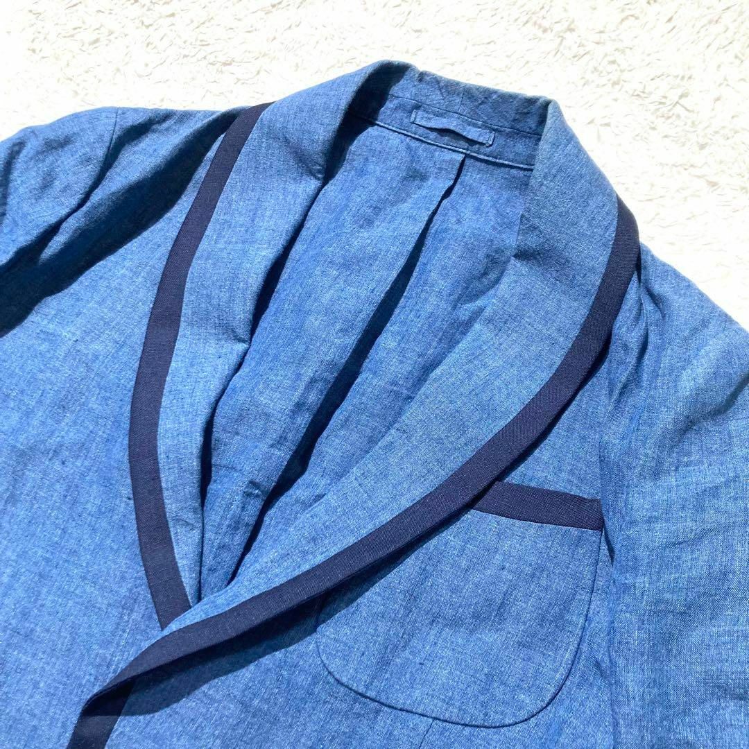 LARDINI - 【美品】LARDINI ラルディーニ ジャケット ブルー 青 LARDINI - 【美品】LARDINI ラルディーニ ジャケット ブルー 青