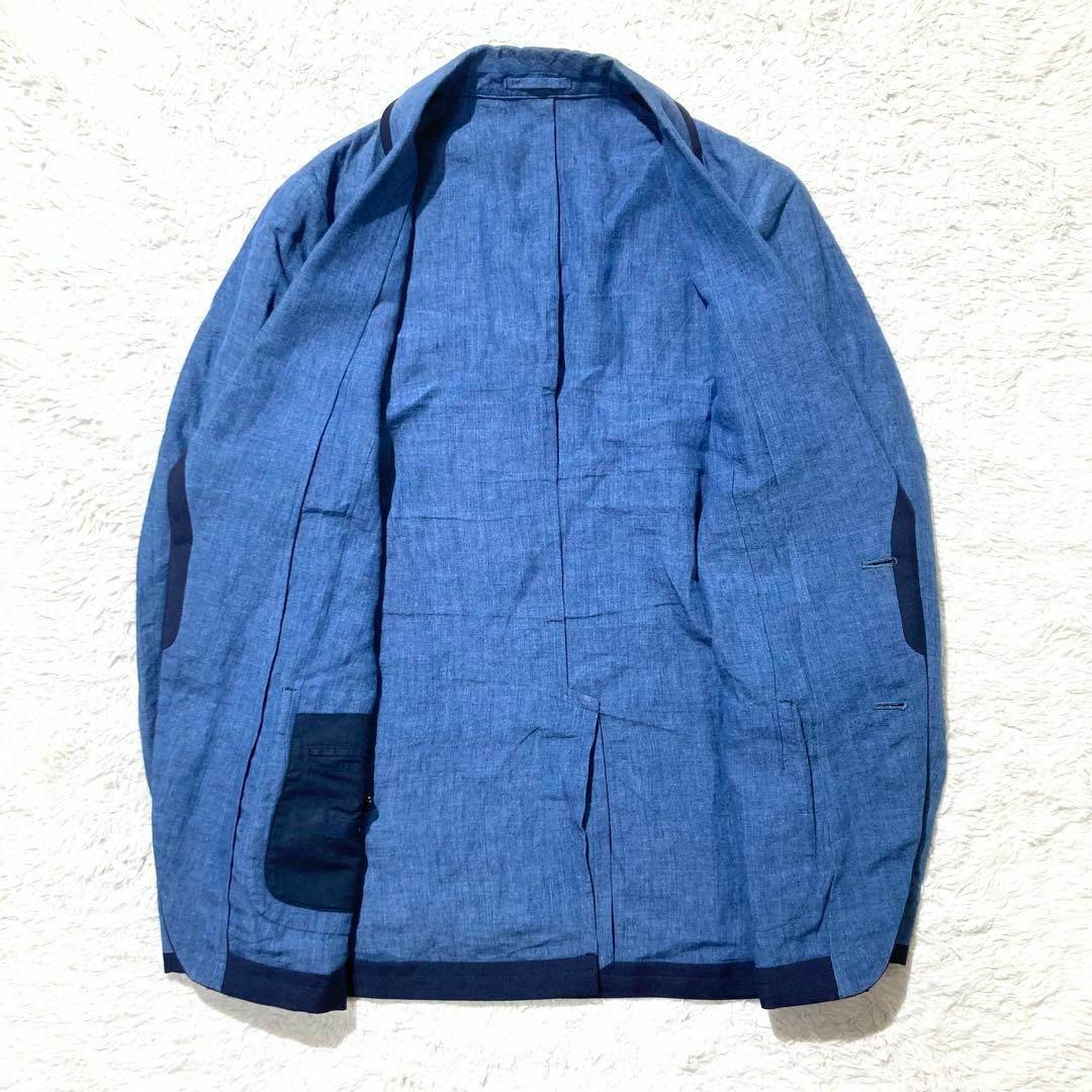 LARDINI - 【美品】LARDINI ラルディーニ ジャケット ブルー 青 LARDINI - 【美品】LARDINI ラルディーニ ジャケット ブルー 青