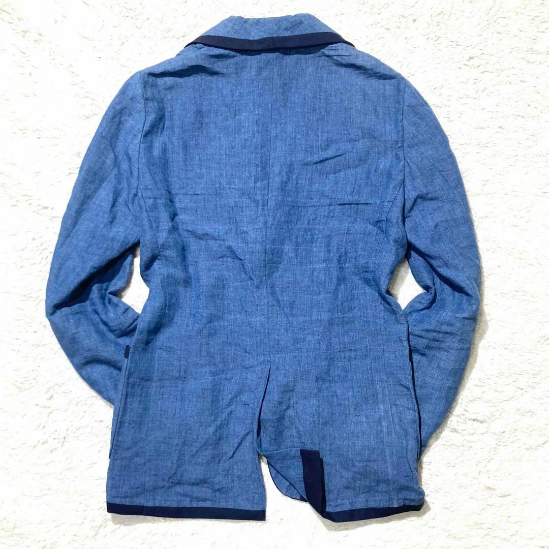 LARDINI - 【美品】LARDINI ラルディーニ ジャケット ブルー 青 LARDINI - 【美品】LARDINI ラルディーニ ジャケット ブルー 青