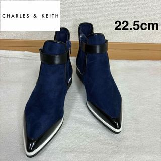 チャールズアンドキース(Charles and Keith)のチャールズアンドキース　サイドゴア　ショートブーツ　22.5cm(ブーティ)