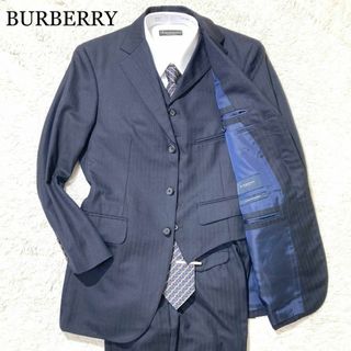 バーバリー(BURBERRY)の【未使用級】BURBERRY スリーピース クラブコレクション 紺 ストライプ(その他)