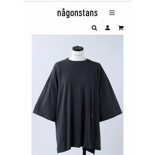 nagonstans - ナゴンスタンス　washable cotton loose t-shirt