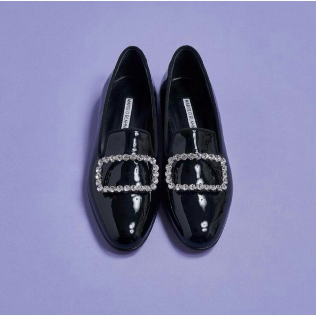 MANOLO BLAHNIK マノロ ブラニクPILAジュエルバックルローファー MANOLO BLAHNIK マノロ ブラニクPILAジュエルバックルローファー
